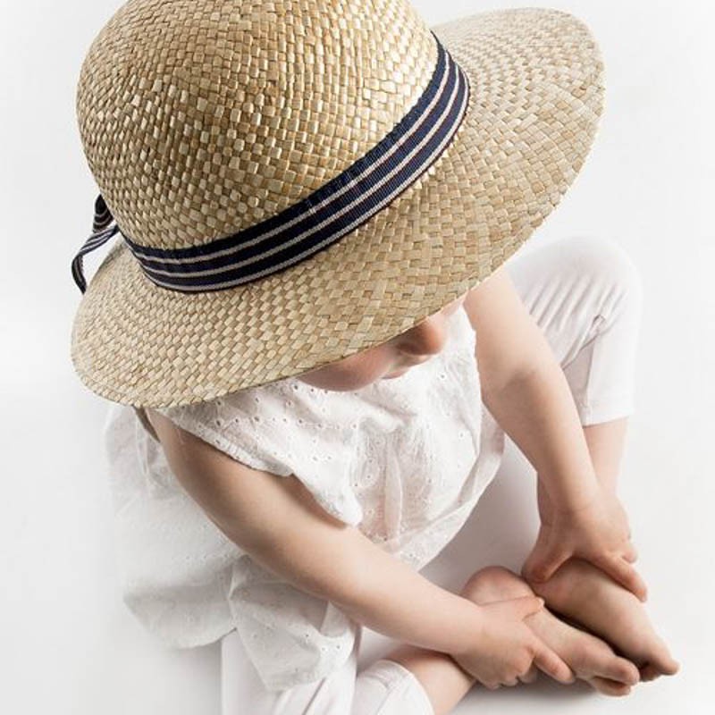 Chapeau de paille Jolie Jr. Straw Natural / Enfant